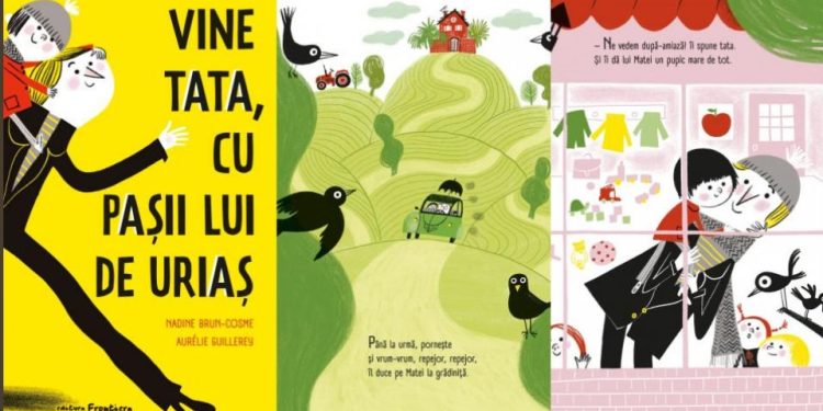 vine tata cu pașii lui de uriaș